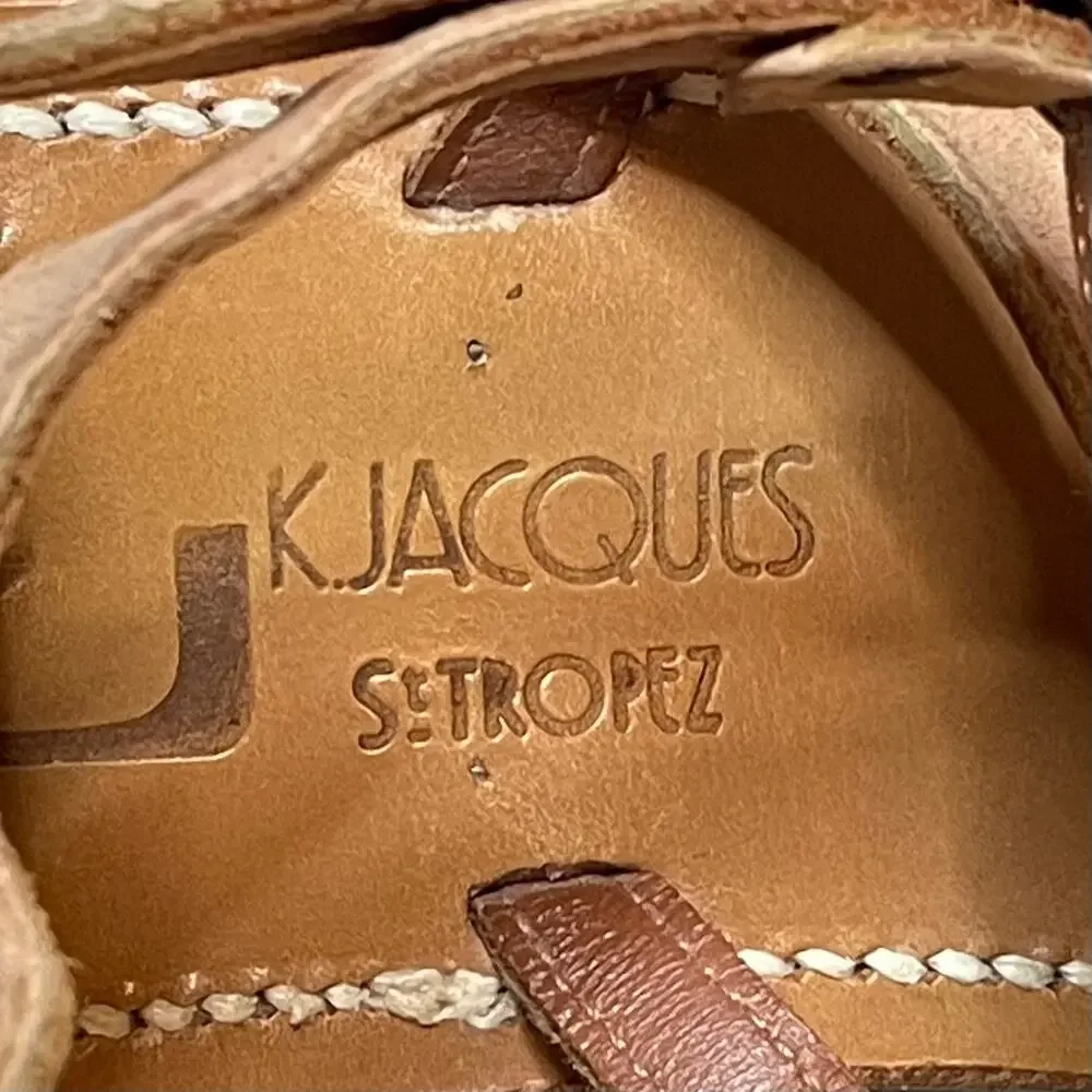 K. Jacques St Tropez Fregate Suede Fringe Gladiator Sandal Sultan 39 9 - Picture 6 of 6